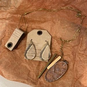 Anthropologie earring/necklace set